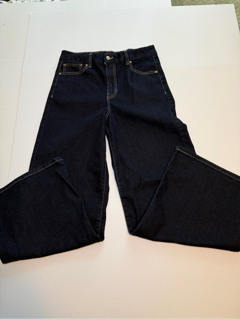 BCBGeneration Dark Blue Wide Leg Jeans